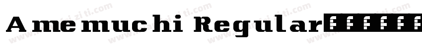 Amemuchi Regular字体转换